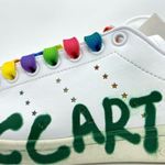 Adidas Stella Mccartney  Ed Curtis Stan Smith Rainbow Sneakers New Photo 11