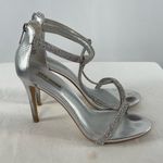 Steve Madden Faylinn Rhinestone Embellished T Strap Stiletto Heels in Silver 11 Photo 4