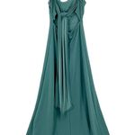 Birdy Grey  Women's Spaghetti Strap Tie Back Emerald Green Bridesmaid Dress XS Photo 8
