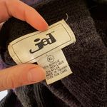 Vintage 80s JED Chevron Print Cardigan Sweater Purple Size XL Photo 4