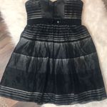 BCBGMAXAZRIA BCBG strapless silk combo cocktail dress Photo 2