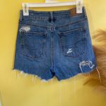 American Eagle  Outfitters Ripped Blue Jean Shorts Photo 3