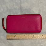 Tory Burch Perry Colorblock Fuchsia, Orange & Red Leather Wallet Vintage EUC Photo 11