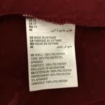 Style & Co Blouse Top Sheer Swiss Dot Built in Cami Velvet Eyelets Burgundy 2X Photo 3