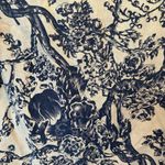 Soft Surroundings  COTTON/LINEN BLEND MANDARIN COLLAR KIMONO TUNIC NAVY Medium Photo 6