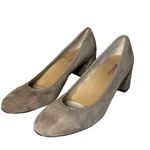 VANELI CAMILA Pump Block Heel Tan MILITARY SUEDE‎ Size 9 Photo 2