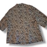 Maggie Barnes  Leopard Print Blazer Womens Plus Size 1X (18-20) Jacket Button Up Photo 1