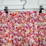 Modcloth  Dolls On Parade Tiered Skirt Casusl Cotton Aline Mini Pink Orange L NWT Photo 4