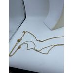 Vintage 52” long double chain necklace. Boho festival layering. Gold Photo 5