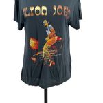 Anthropologie  Letluv Elton John‎ Graphic Tee Band Music Gray Size XS Photo 5
