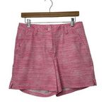 Puma  Flat Front Pink & White Stripe Shorts Women's Size 8 Photo 0