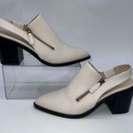Cole Haan Women’s Off-White/Cream Slingback Leather Mules w/3” Block Heel-Size 7 Photo 0
