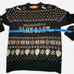 Rare Hochstadter’s “Slow & Low” Whiskey Knit Sweater – Men’s Small – NWT Black Photo 4