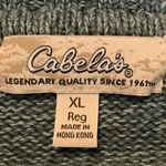 Cabela's VTG Cabela’s heavy weight zip up knit sweater jacket Women’s size XL Cotton Photo 1