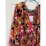 Ninety Clothing Co.‎ Floral Print Pleated Long Sleeve Top Blouse 3X Pink Size undefined Photo 1