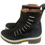 All Black Side Cord Bootie Size EU 38/usa 7.5 Photo 0