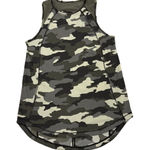 Lululemon  Sculpt Green Camo Loose Fit High Neck Active Tank Top Size Women's 2 Photo 0