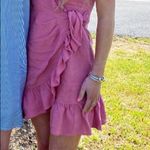 Rebecca Taylor  Rose Linen ruffle wrap dress Photo 1