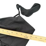 Lulus  Black Sleeveless Ruffled Midi Dress Size‎ L Ruched Flutter Whimsigoth Photo 8