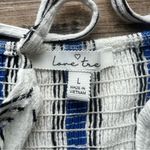 Love Tree Tie-Front Cutout Spaghetti Strap A-Line Dress Smocked back Sz Lg Photo 5