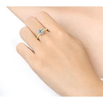 Boutique NEW 2Ct Solitaire Simulated Diamond 14k Gold‎ Plated Sterling Engagement Ring Photo 13