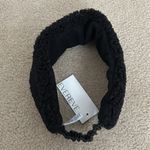 Evereve  Black Shearling Headband NWT Photo 3