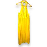 Bebe NWT  Yellow Daffodil Strappy Halterneck Maxi Dress - Large Photo 1