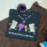 Urban Pipeline Women’s junior  peanut butter jelly time funny graphic tee Photo 8