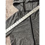 Athleta  Women's Sweatshirt Hoodie  Gray Full Zip Thumb Hole‎ Size Small Photo 5