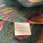 Britt Ryan Blouse Shirt Sz M 100% Silk Peacock Feather 3/4 Sleeve Loose Boho Photo 10