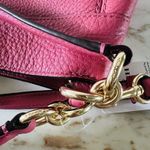 Coach  Lexy Rouge Pink Pebbled Leather Shoulder Bag Photo 6