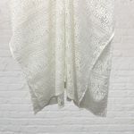 H&M Cream Lace Kaftan OS ๐ธ Oversized Pearl Button V-Neck Floral One Size Photo 9