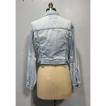 Forever 21  Denim Trucker Jean Jacket Womens Size M Button Up Long Sleeve Blue Photo 1