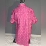 Roaman’s Roamans Button up blouse shirt top pink white womans size 20W Photo 1