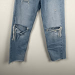 ZARA  Women's Straight Leg Distressed‎ Jeans Sz 4 Photo 3