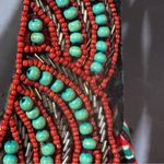 Chance or Fate Y2K Tribal Print Sleeveless Dress -Swing Style Chunky Neck Detail Large Photo 6