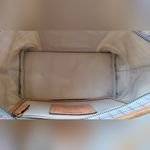 Coach  - Plaid Tote Bag with Tan Accents & Hangtag Photo 7