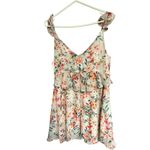 Lulus  Women's Floral Ruffle‎ dress or tunic Sleeveless V-Neck Party Size L Photo 2