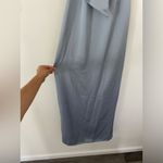 Show Me Your Mumu Adele Halter Maxi dress luxe satin blue XXS Photo 8