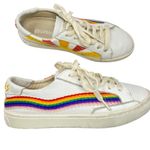 Soludos  rainbow wave sneakers‎ size 5 leather upper Photo 1