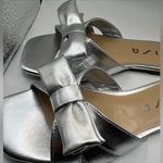 Unisa  Metallic Silver Bow Sandals 6.5 Photo 1