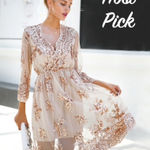 Rouge Women's M Beige Champagne V Photo 1