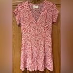 Capulet  Revolve Mabel Mini Dress in Tangerine‎ Red Ditsy Floral Size XS Photo 8