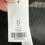 ASOS Design Womens Top US 2 UK 6 Black Long Sleeve Ribbed Sheer See Through NWT Photo 2