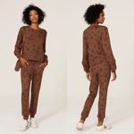 Splendid Corinna Leopard Print Sweatshirt Photo 1