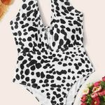 SheIn NIB Print High Cut One Piece Swimsuit Photo 0