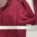 CAbi Smart Jacket Womens 12 Red Merlot Boucle Full Zip tweed wool blend stripe Photo 1