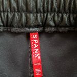 Spanx Like New Faux Leather Joggers Black Size Medium Photo 2