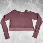 Gymshark  Studio Sweater Berry Red Long Sleeve Crop Womens Size M Medium Photo 2