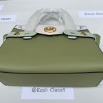 Michael Kors MK Carmen Medium Flap Satchel -Lt Sage Multi Photo 5